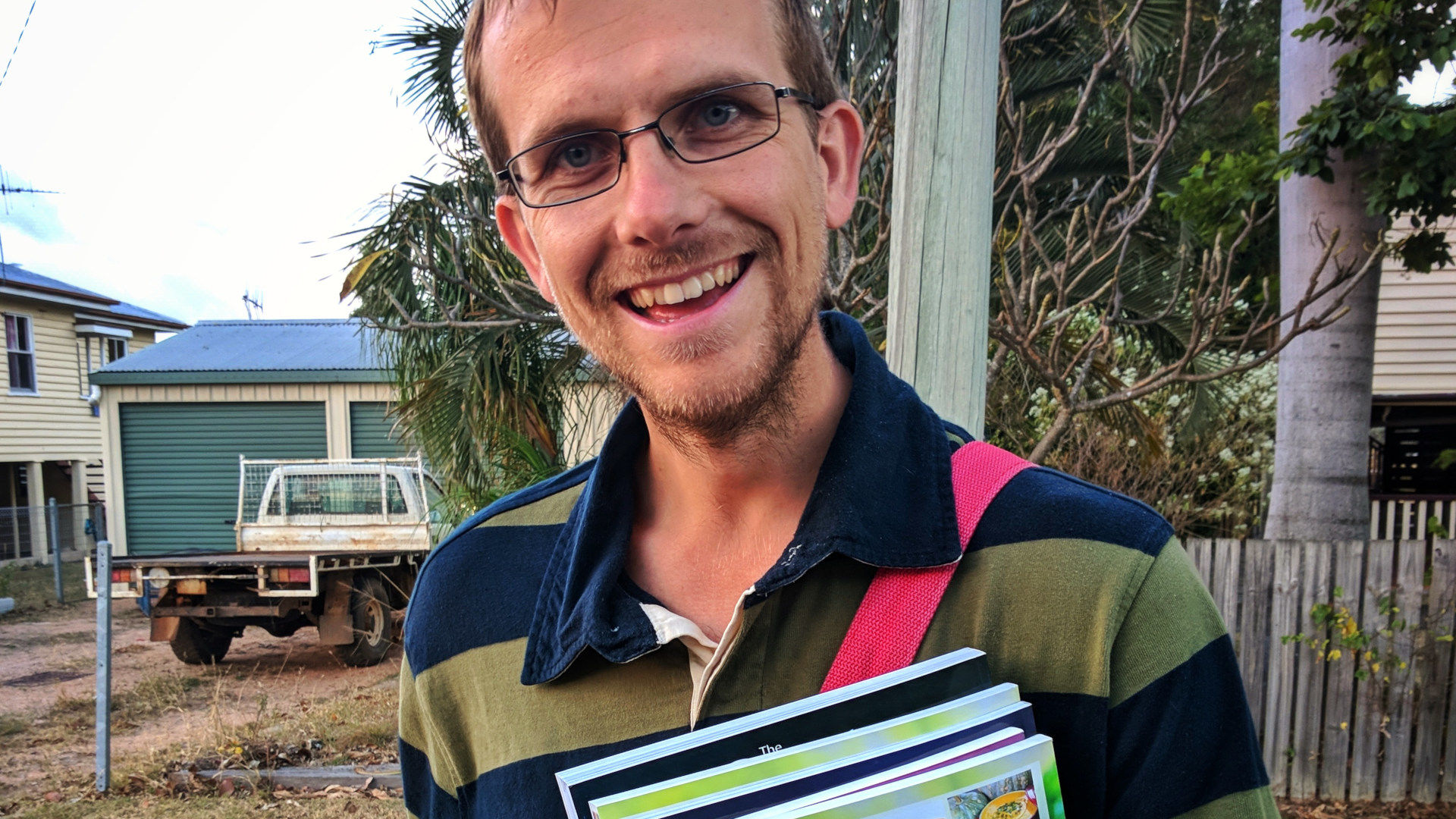 Andy canvassing in Gayndah